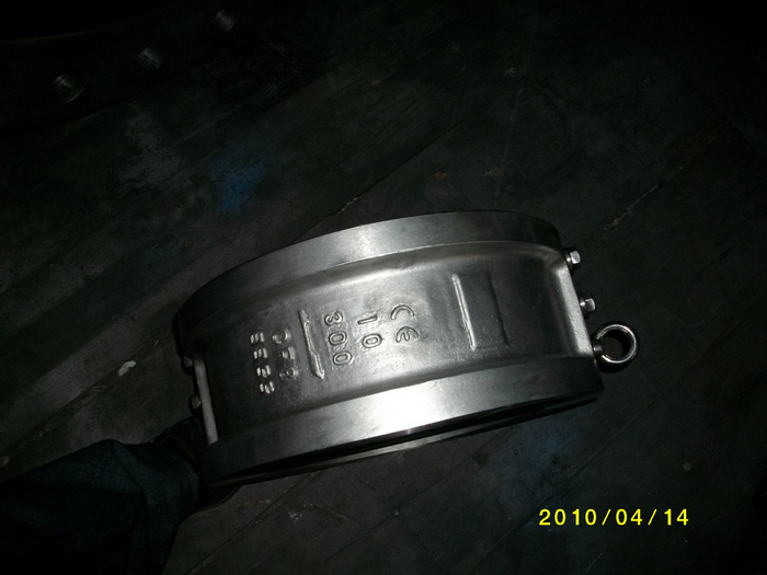 CE Wafer dual plate check valve