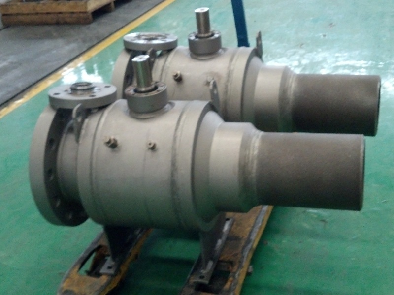 Flanged fully welded pipeline ball valve