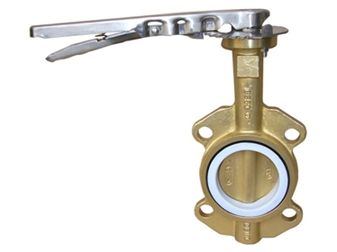 wafer Al-bronze butterfly valve without pin
