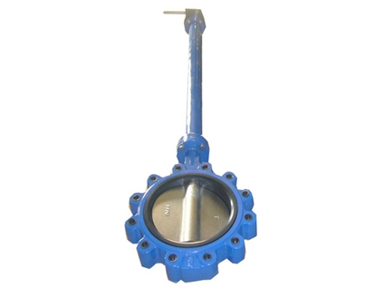 Lugged type extended stem butterfly valves without pin