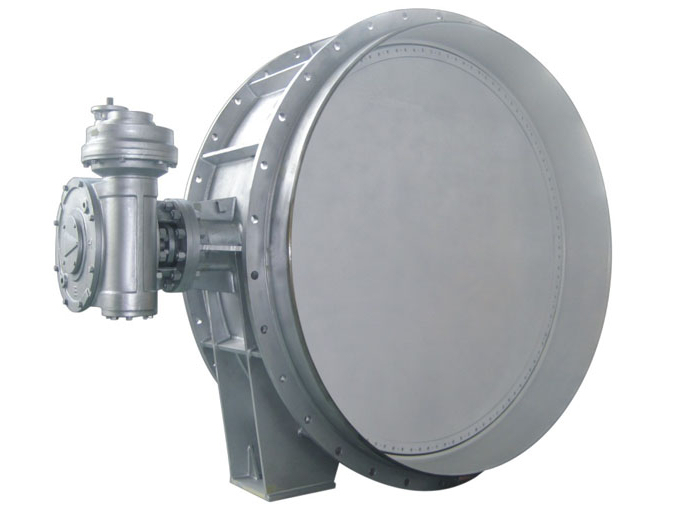 Triple offset bidirectional large size vacuum butterfly valves