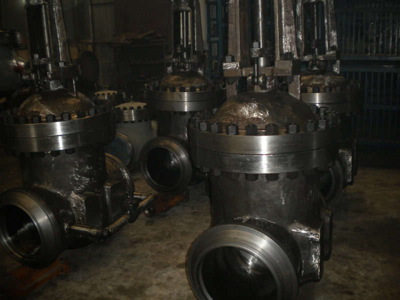 DIN PN100 DN400 GS-C25 Double Wedge Gate Valve with by pass