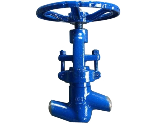 Low in high out power station globe valves