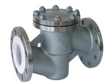 Lined F46 lift type check valve