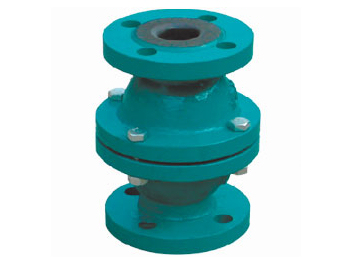 Rubber lined Float ball type check valve