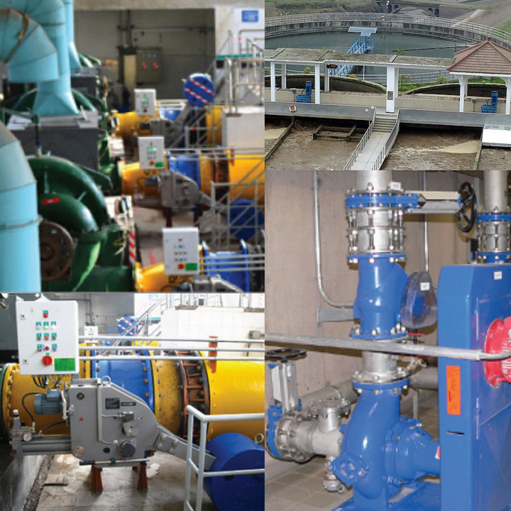valves used in wastewater treatment plant 