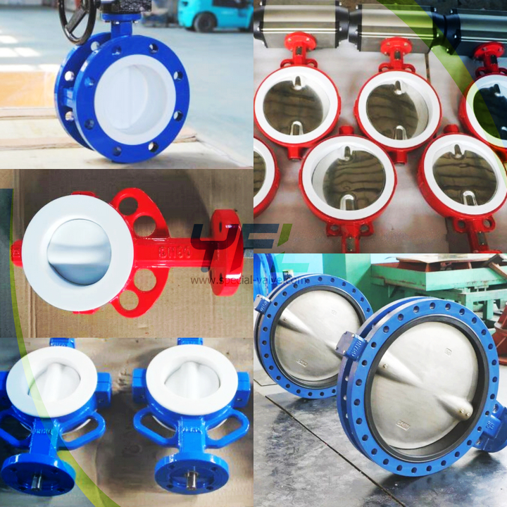 Lined PTFE butterfly valves