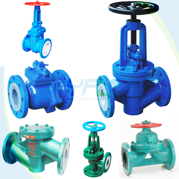 lined rubber valves