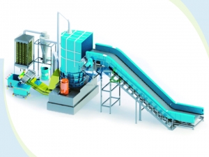 Motor recycling line