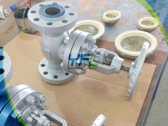 Ceramic globe valve for abrasive service