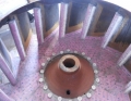 Impulsor de ventilador de aire revestido de cerámica resistente al desgaste