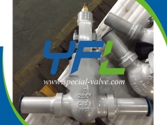  C12A Gate Valve Welded With Pipe